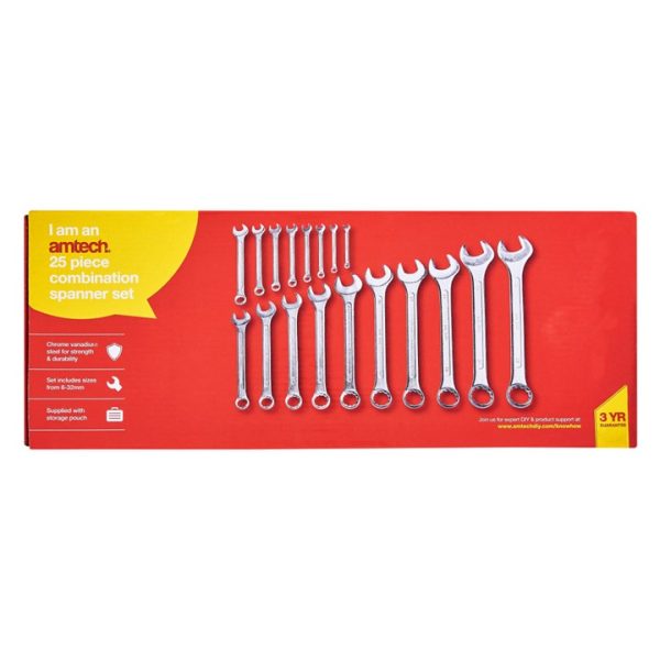 25 piece combination Spanner Set