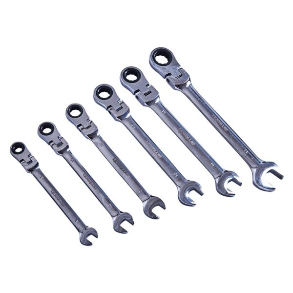 6 Piece flexible gear spanner set