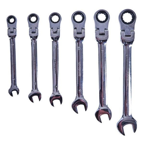 6 Piece flexible gear spanner set