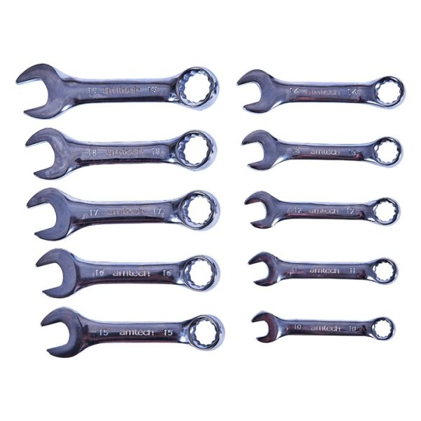 10 piece stubby combination wrench set