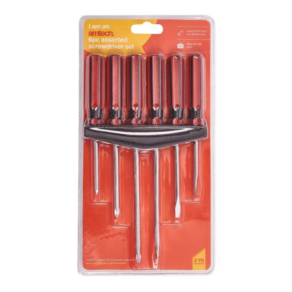 6 Piece screwdriver set