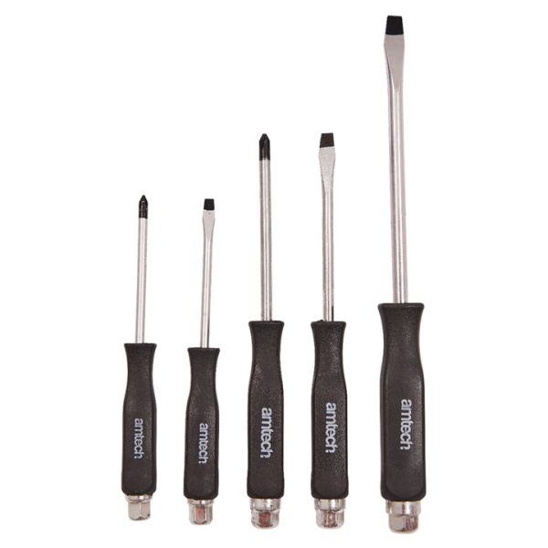 5 Piece go-thru screwdriver set