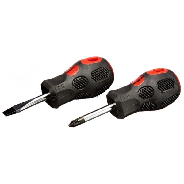 2 Piece stubby screwdriver set