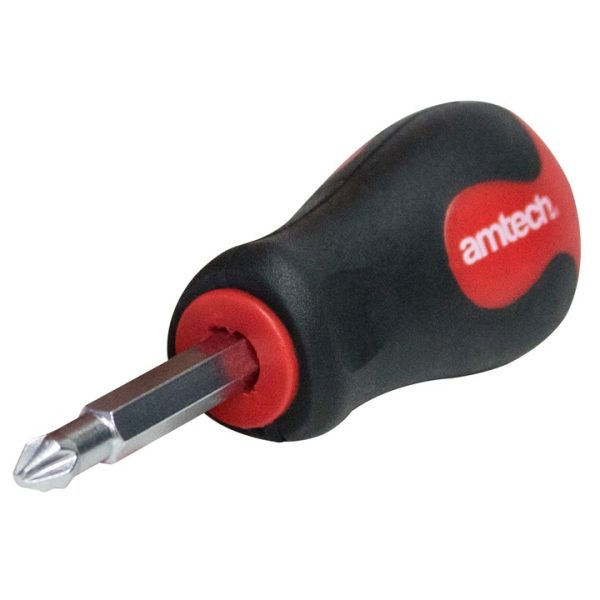 6-in-1 Stubby multi-head screwdriver