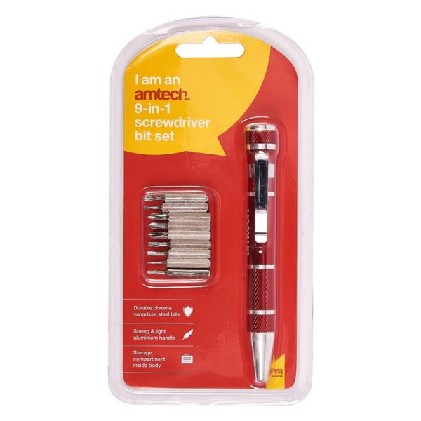 9-in-1 Screwdriver bit set