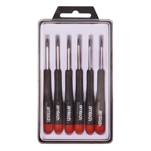 6 Piece precision Torx screwdriver set