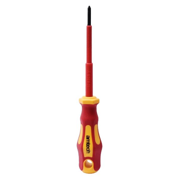 100mm Pozidriv VDE 1000V electrical screwdriver with PZ 2 tip