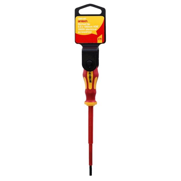 3.5mm x 100mm slotted VDE 1000V electrical screwdriver