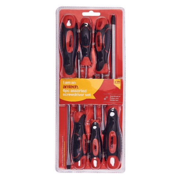 6 Piece screwdriver set