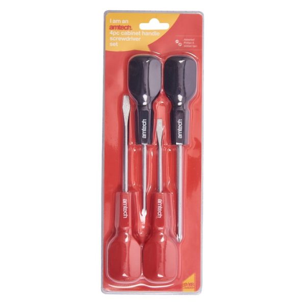 4 Piece cabinet handle screwdriver set