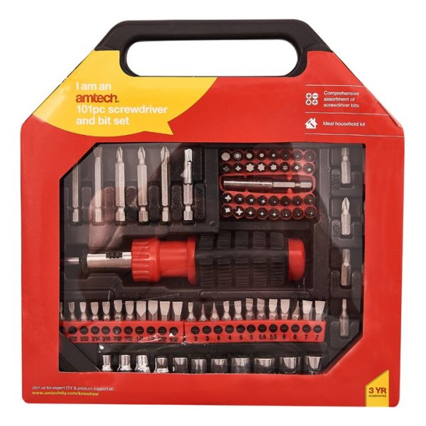 101 Piece screwdriver and bit set