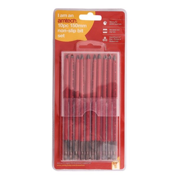 10 Piece 150mm non-slip bit set