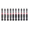 10 Piece impact screwdriver bit set