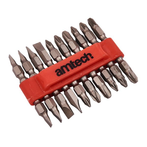 10 Piece double ended power bit set