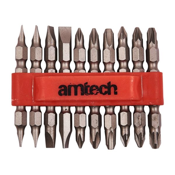 10 Piece double ended power bit set