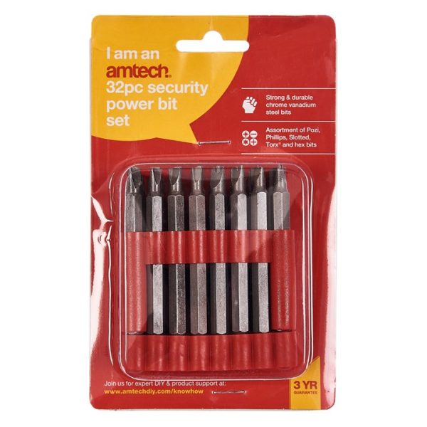 32 Piece 75mm security power bit set