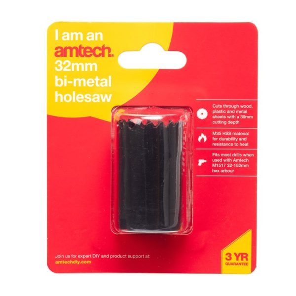 Amtech 32mm Bi-metal holesaw