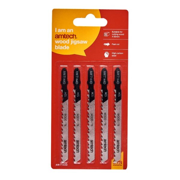 5 Piece wood jigsaw blade set (AMT144 D)