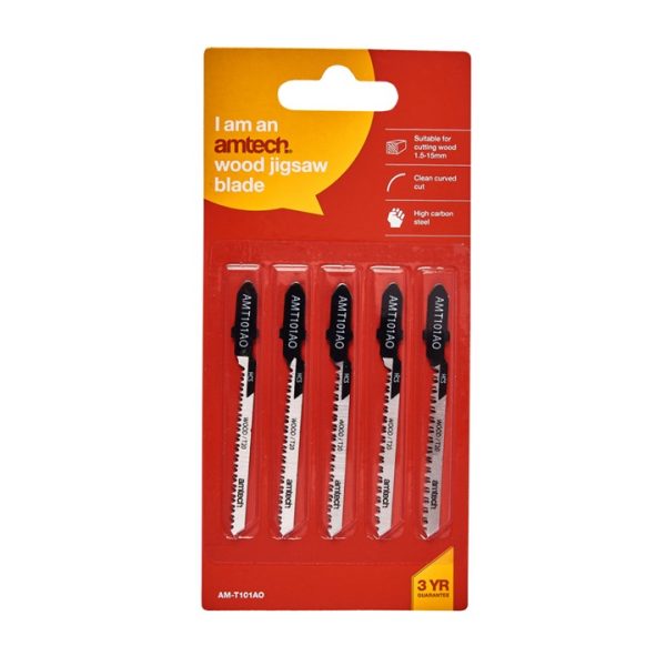 5 Piece wood jigsaw blade set (AMT101AO)