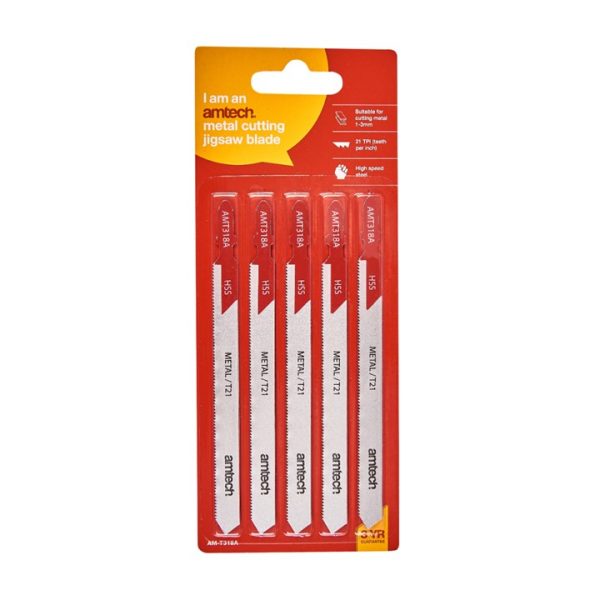 5 Piece metal jigsaw blade set (AMT318A)