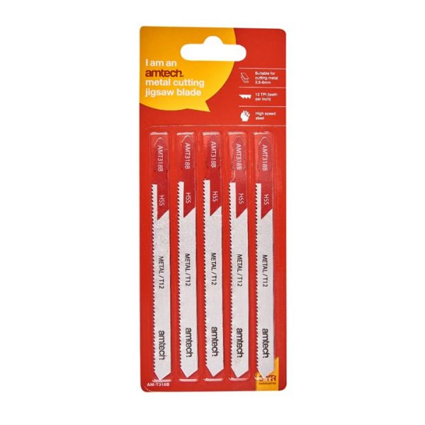 5 Piece metal jigsaw blade set (AMT318B)