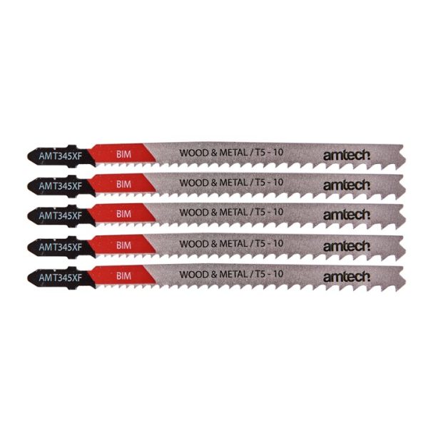 5 Piece wood and metal jigsaw blade set (AMT345XF)