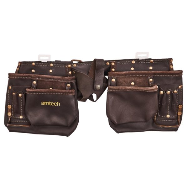 12 Pocket heavy duty leather tool belt