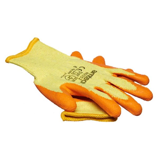 Medium (Size 8) Latex palm coated gloves