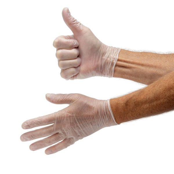 Disposable vinyl gloves size M (100 pack)