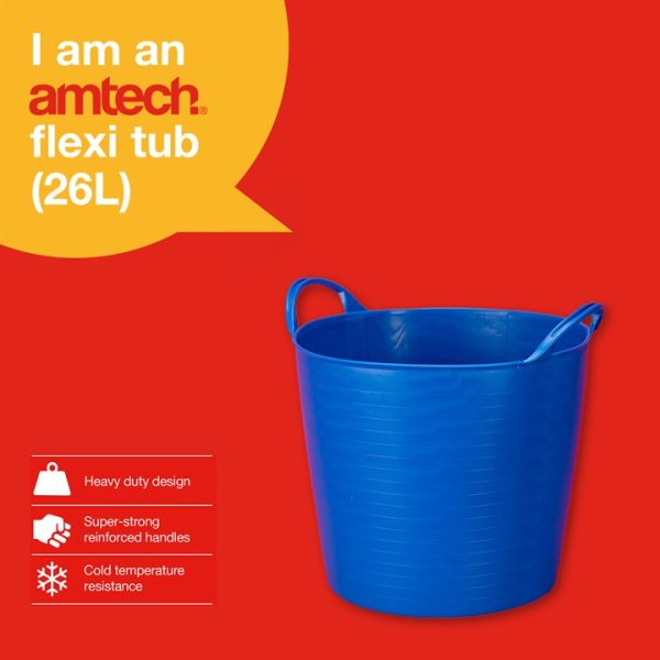 Amtech Blue Flexi Tub (26L Capacity)