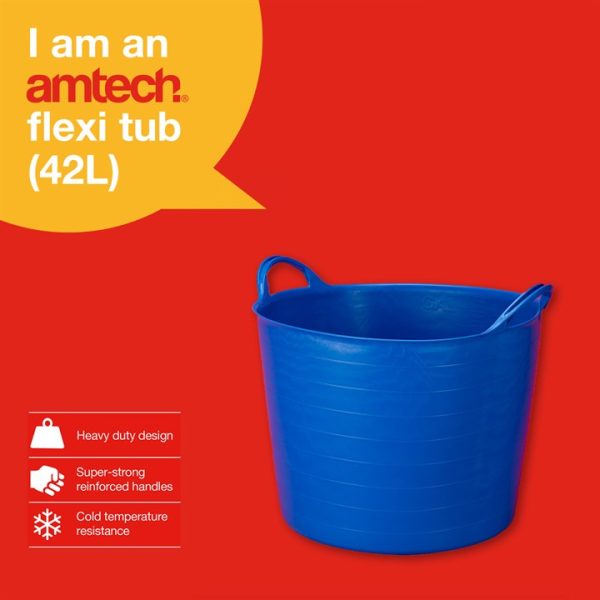 Amtech Blue Flexi Tub (42L Capacity)