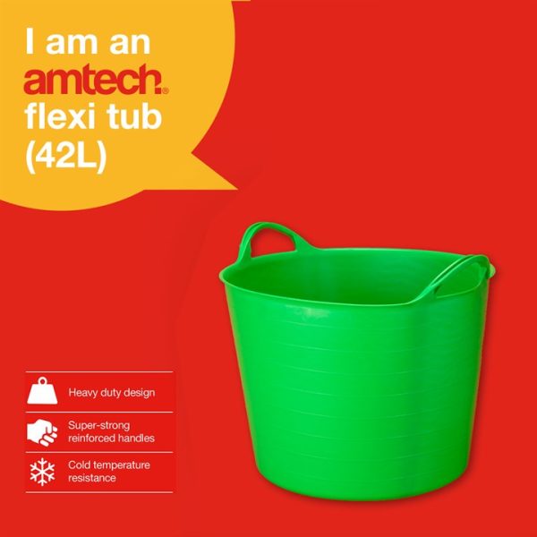 Amtech Green Flexi Tub (42L Capacity)