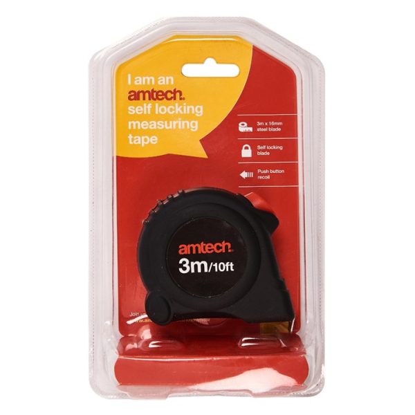 3m x 16mm Self-locking measuring tape