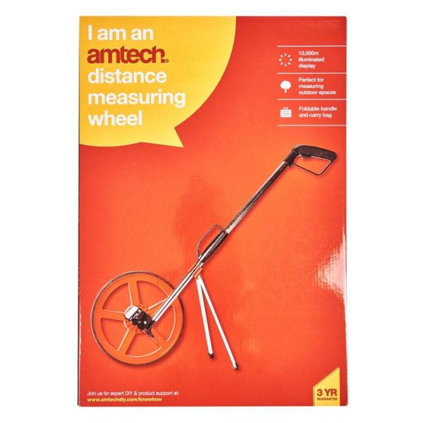 Distance measuring wheel