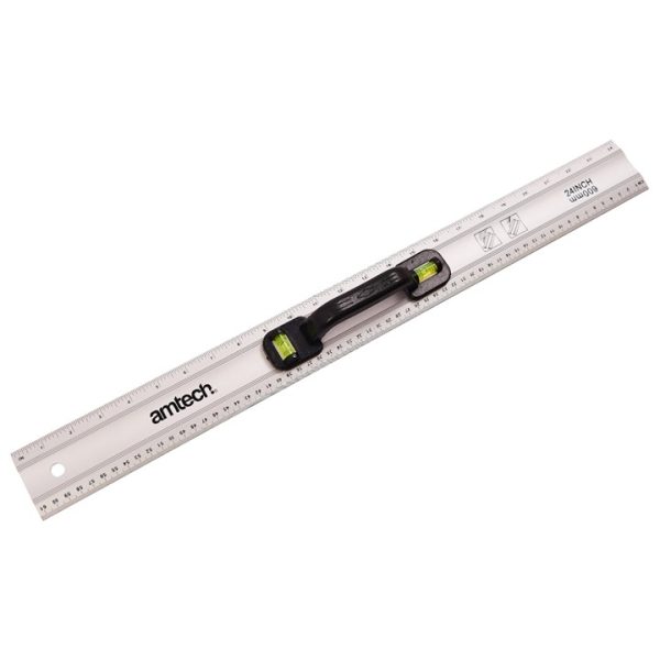 600mm (24") Rule with spirit level