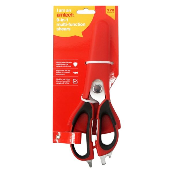 230mm (9") 9-in-1 multi-function shears