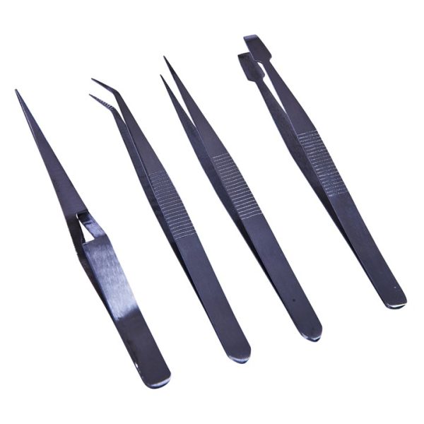 4 Piece tweezer set