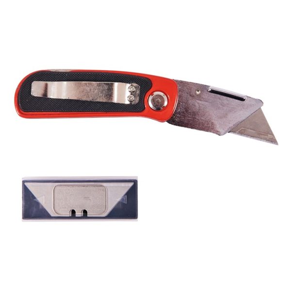 Folding lock-back utility knife