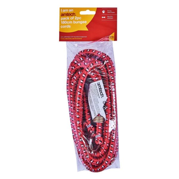 180cm (72") Bungee cords (2 pack)