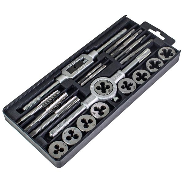 20 Piece metric tap and die set