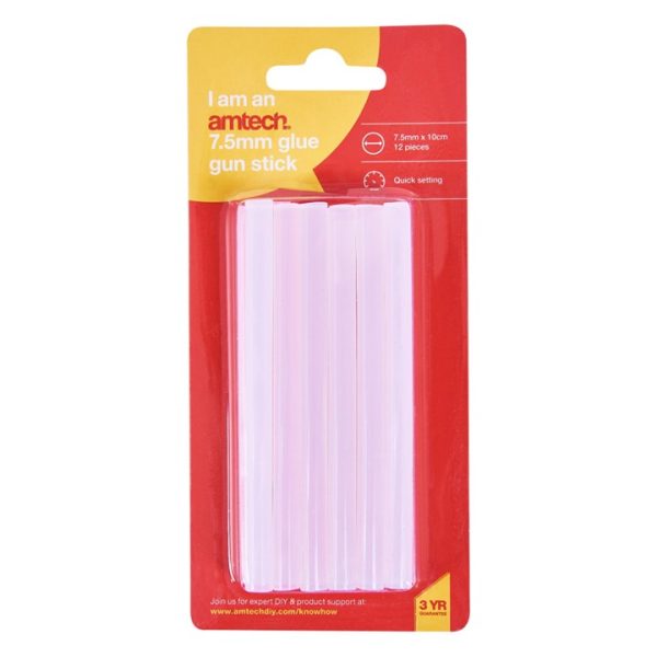 7.5mm x 100mm Glue gun sticks (12 pack)