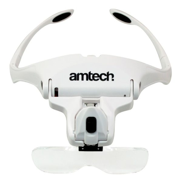 Hands-free multi-lens head magnifier with LED