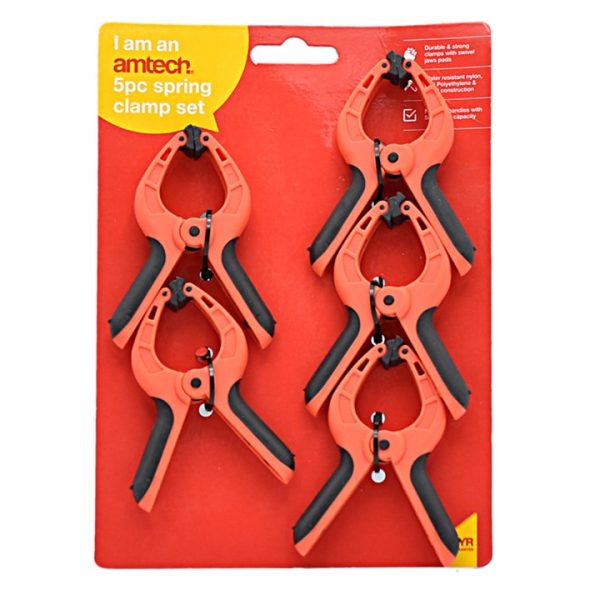 5 Piece 75mm (3") spring clamp set