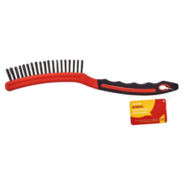 Long handle wire brush