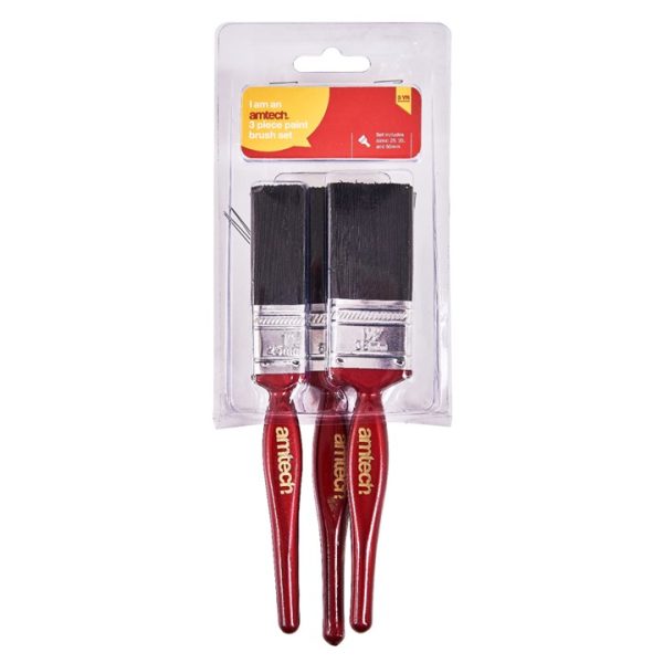 3 Piece paint brush set