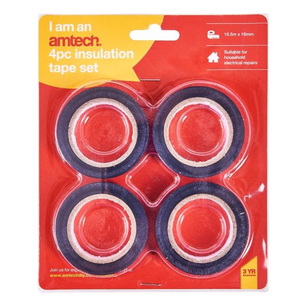 4Piece insulation tape set - black