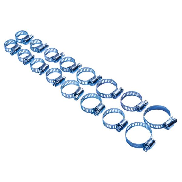 16 Piece hose clip set