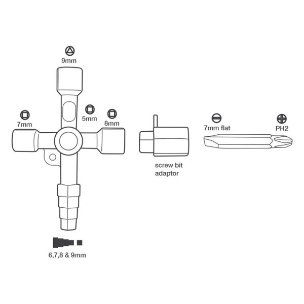 Universal utility key