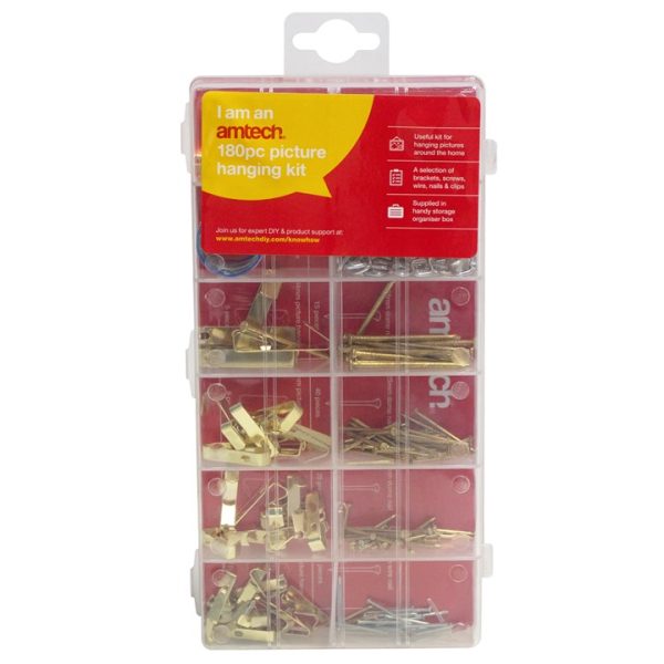 180 Piece picture hanging kit