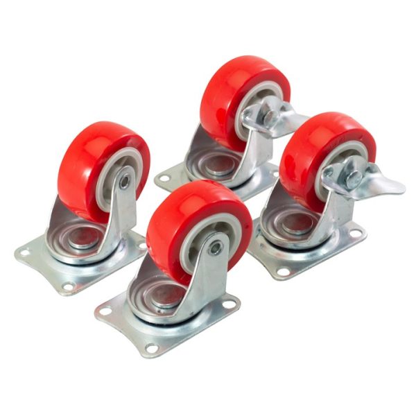 4 Piece swivel castor set (140kg load)